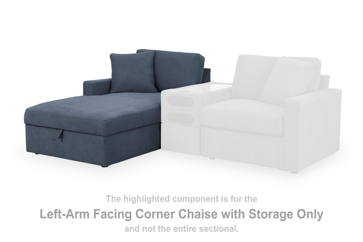 Modmax Ink Left-Arm Facing Corner Chaise with Storage from Ashley - Luna Furniture