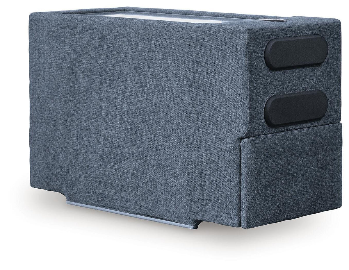Modmax Ink 8-Piece Sectional with Storage Chaise and Audio Consoles from Ashley - Luna Furniture