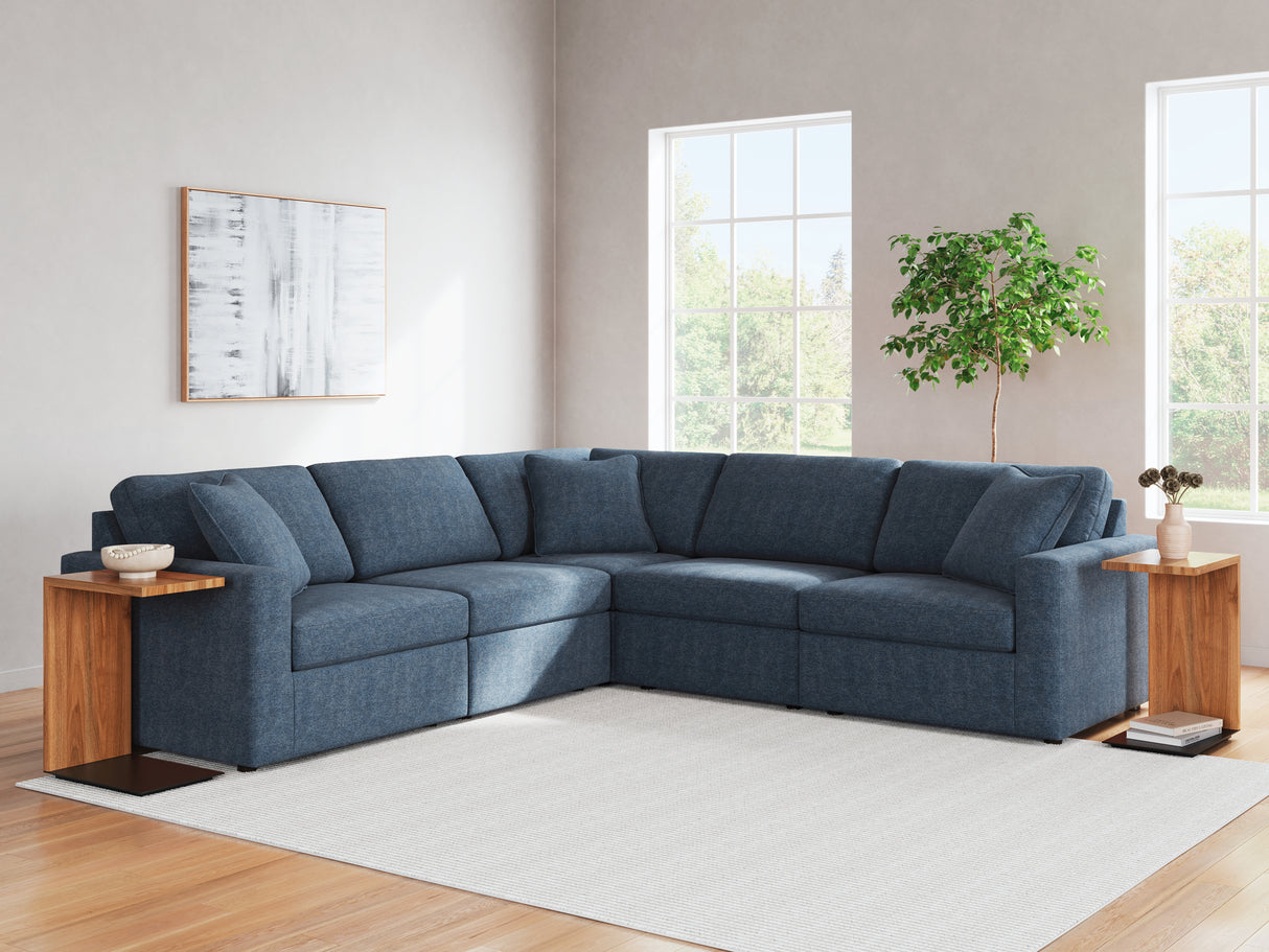 Modmax 5-Piece Sectional with Ottoman in Ink from Ashley - Luna Furniture