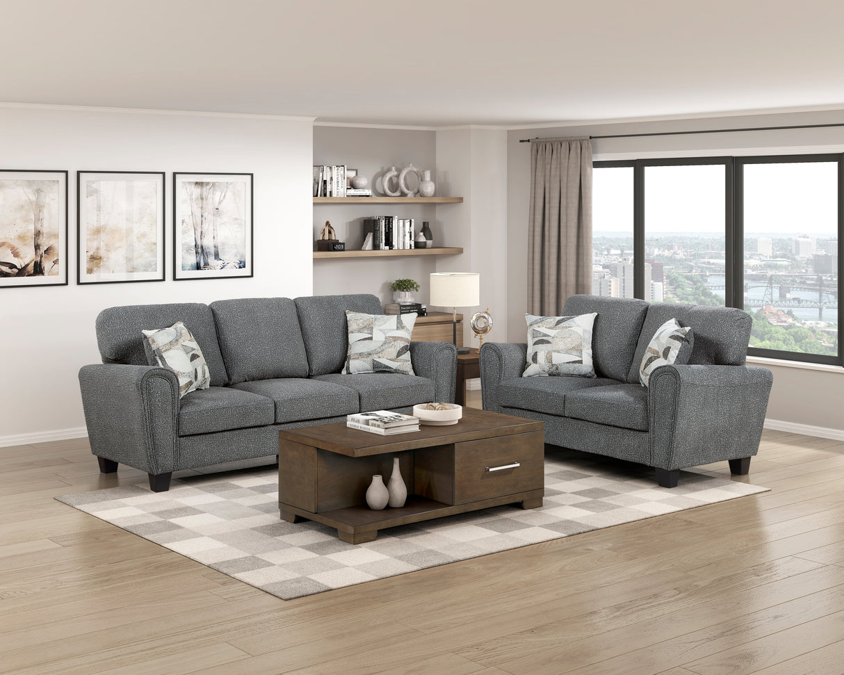 Lemond Dark Gray Sofa from Homelegance - Luna Furniture