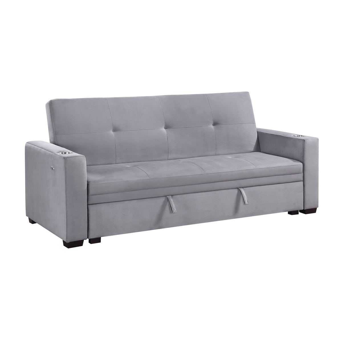 Barbara Navy Reversible Sectional with Hidden Storage and Pull-out Bed
