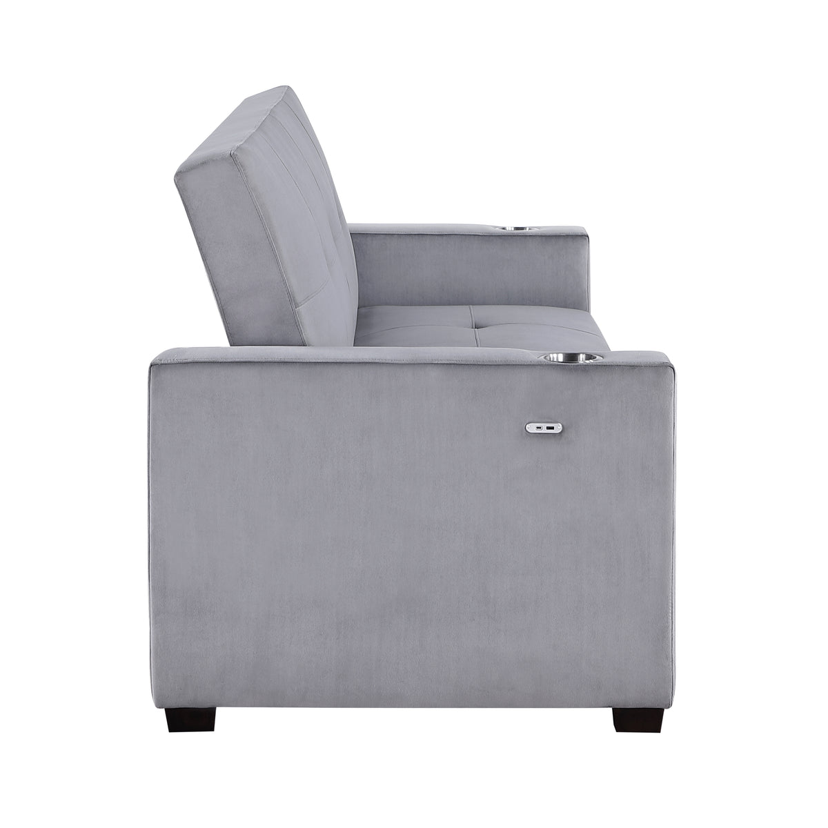 Barbara Navy Reversible Sectional with Hidden Storage and Pull-out Bed