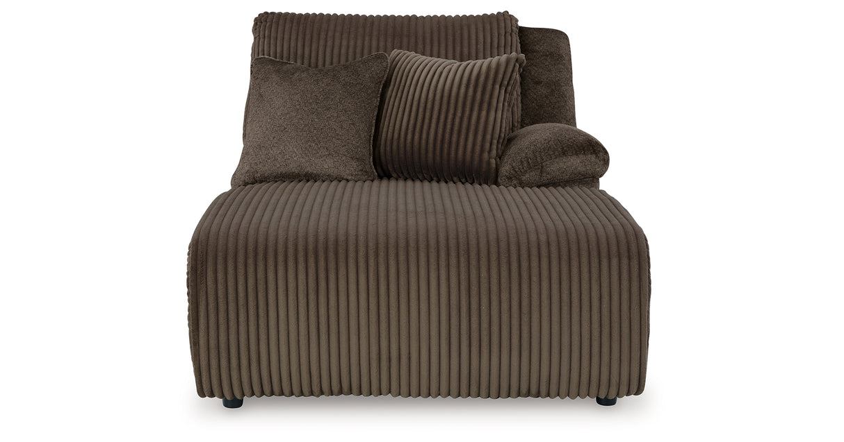 Top Tier Chocolate 3-Piece RAF Chaise Reclining Sectional from Ashley - Luna Furniture