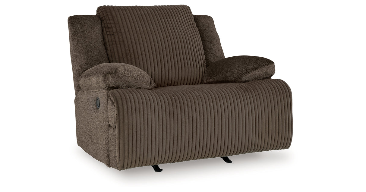 Top Tier Chocolate 6-Piece Sectional with Recliner from Ashley - Luna Furniture