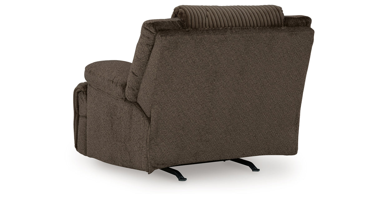 Top Tier Chocolate 5-Piece Sectional with Recliner from Ashley - Luna Furniture