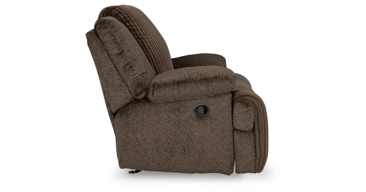 Top Tier Chocolate 6-Piece Sectional with Recliner from Ashley - Luna Furniture