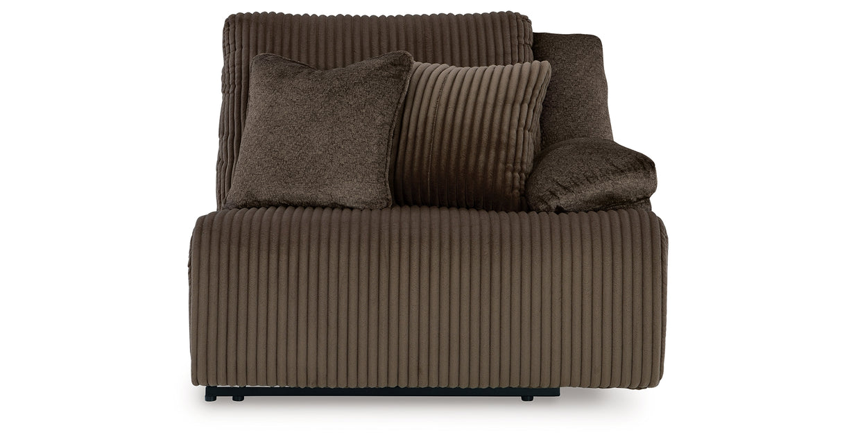 Top Tier Chocolate 4-Piece LAF Chaise Reclining Sectional from Ashley - Luna Furniture