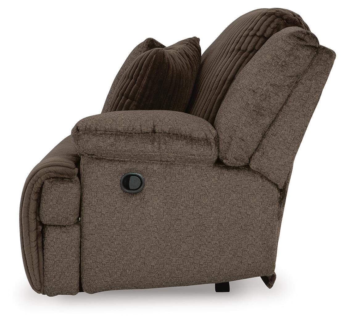Top Tier Chocolate Reclining 3-Piece Sofa & 2-Piece Loveseat Set from Ashley Furniture - Luna Furniture