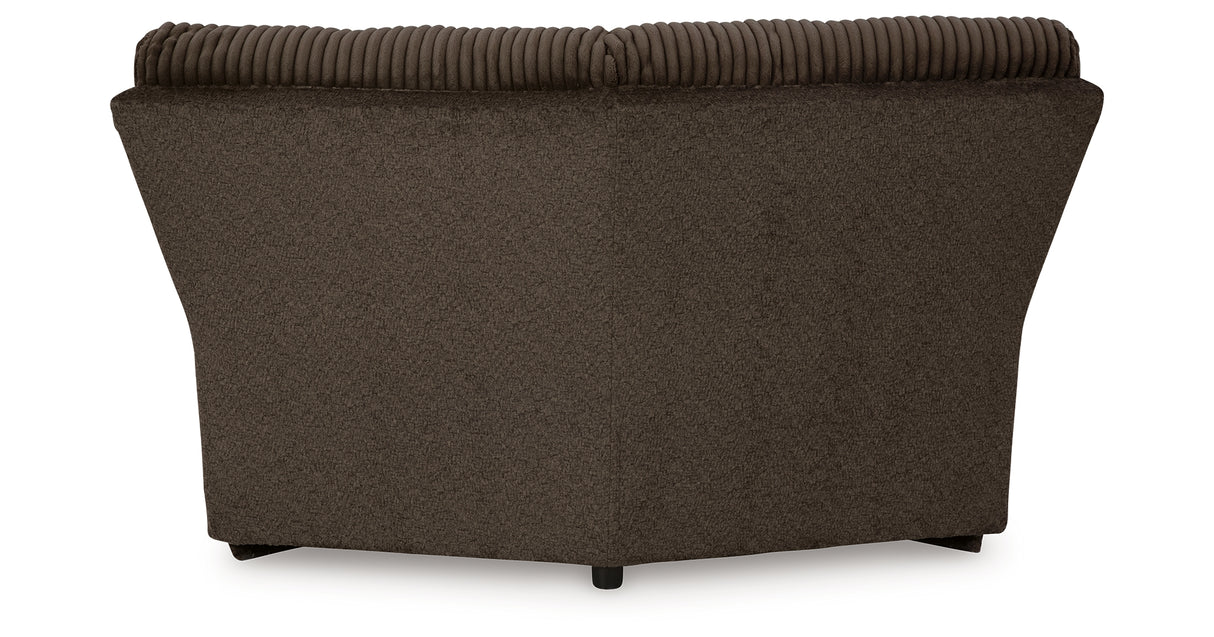 Top Tier Chocolate Wedge from Ashley - Luna Furniture
