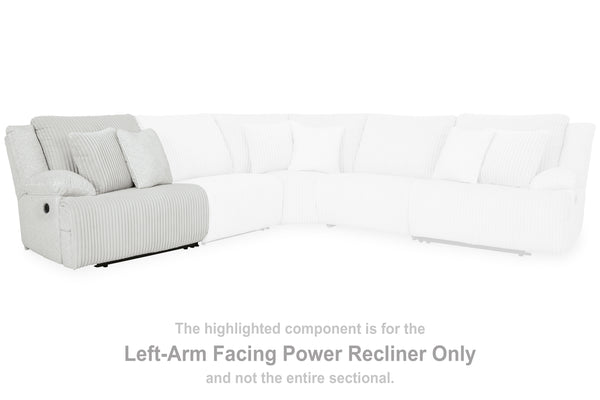 Top Tier Alloy Left-Arm Facing Power Recliner