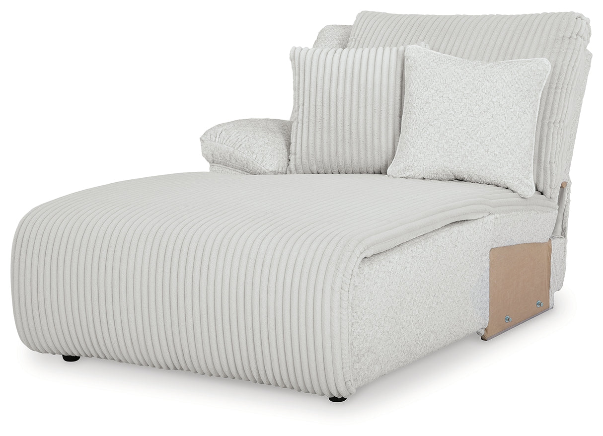 Top Tier Alloy Left-Arm Facing Power Reclining Back Chaise from Ashley - Luna Furniture