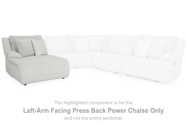 Top Tier Alloy Left-Arm Facing Power Reclining Back Chaise