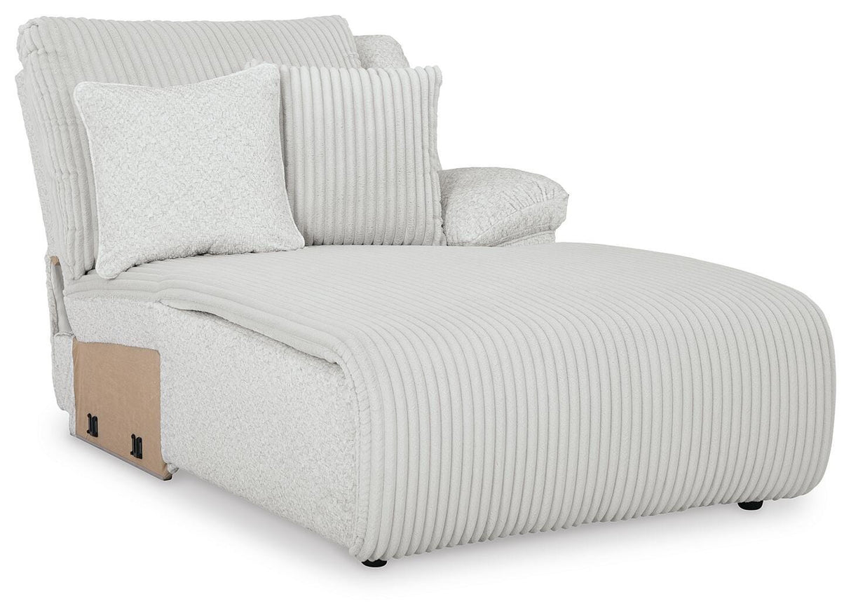 Top Tier Alloy Right-Arm Facing Power Reclining Back Chaise from Ashley - Luna Furniture