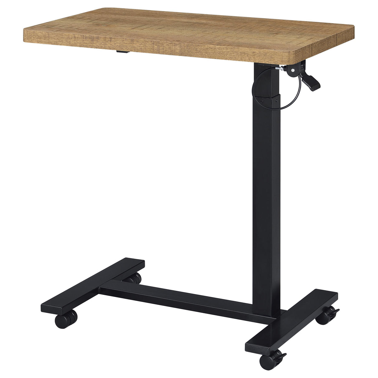 Westpark Mango Pneumatic Adjustable C-Shape Side Table with Casters from Coaster - Luna Furniture