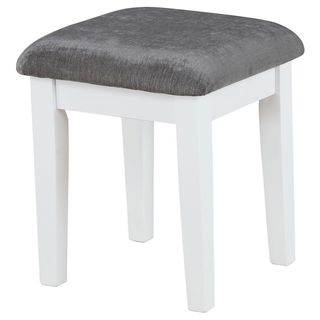 Elijah Whiteand Dark Gray Vanity Set with LED Lights from Coaster - Luna Furniture