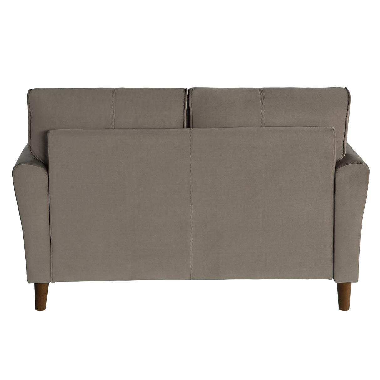 Dunleith Light Brown Velvet Loveseat from Homelegance - Luna Furniture