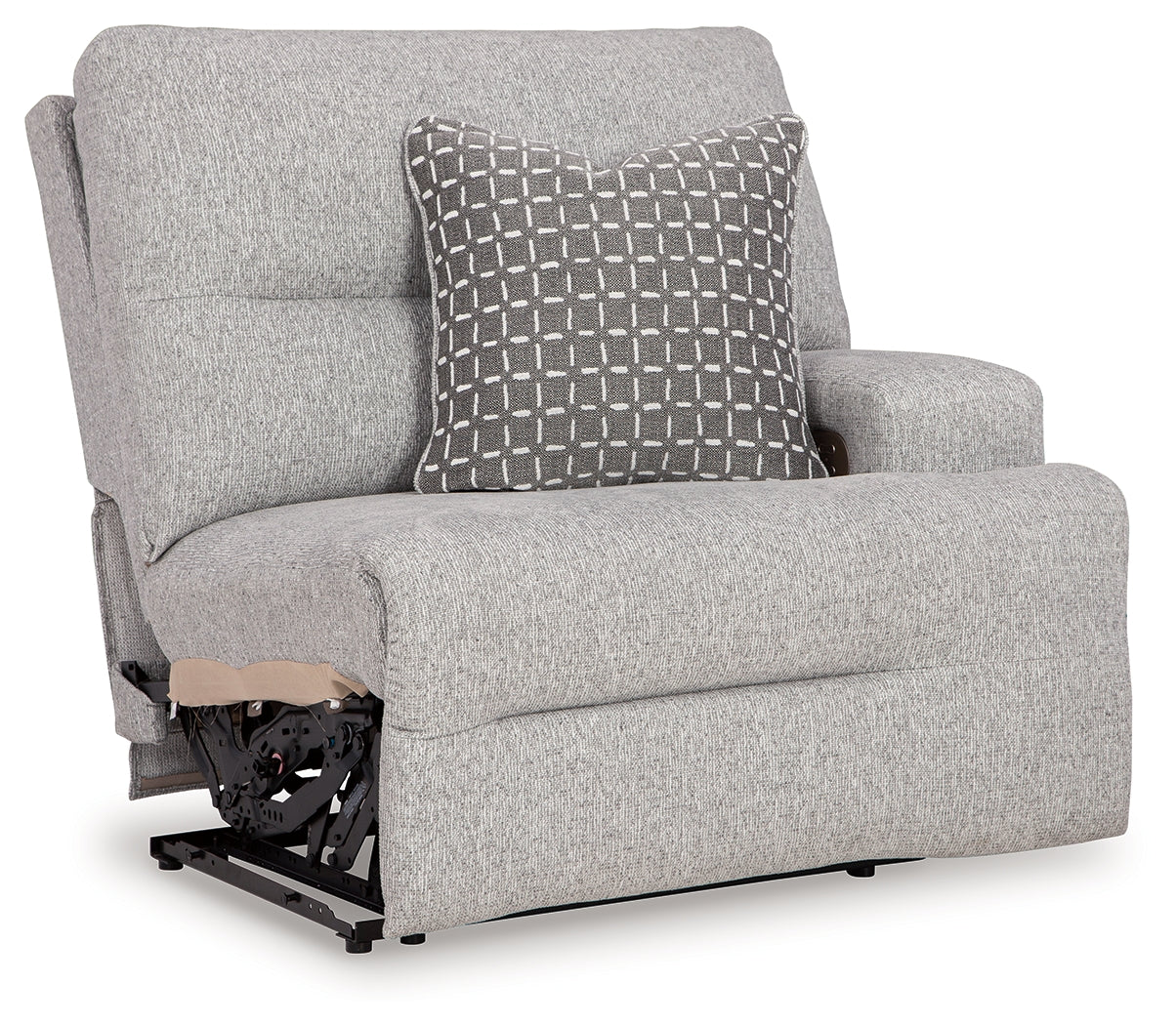 Acklen Place Pewter 6-Piece Power Reclining Sectional and Power Recliner from Ashley - Luna Furniture