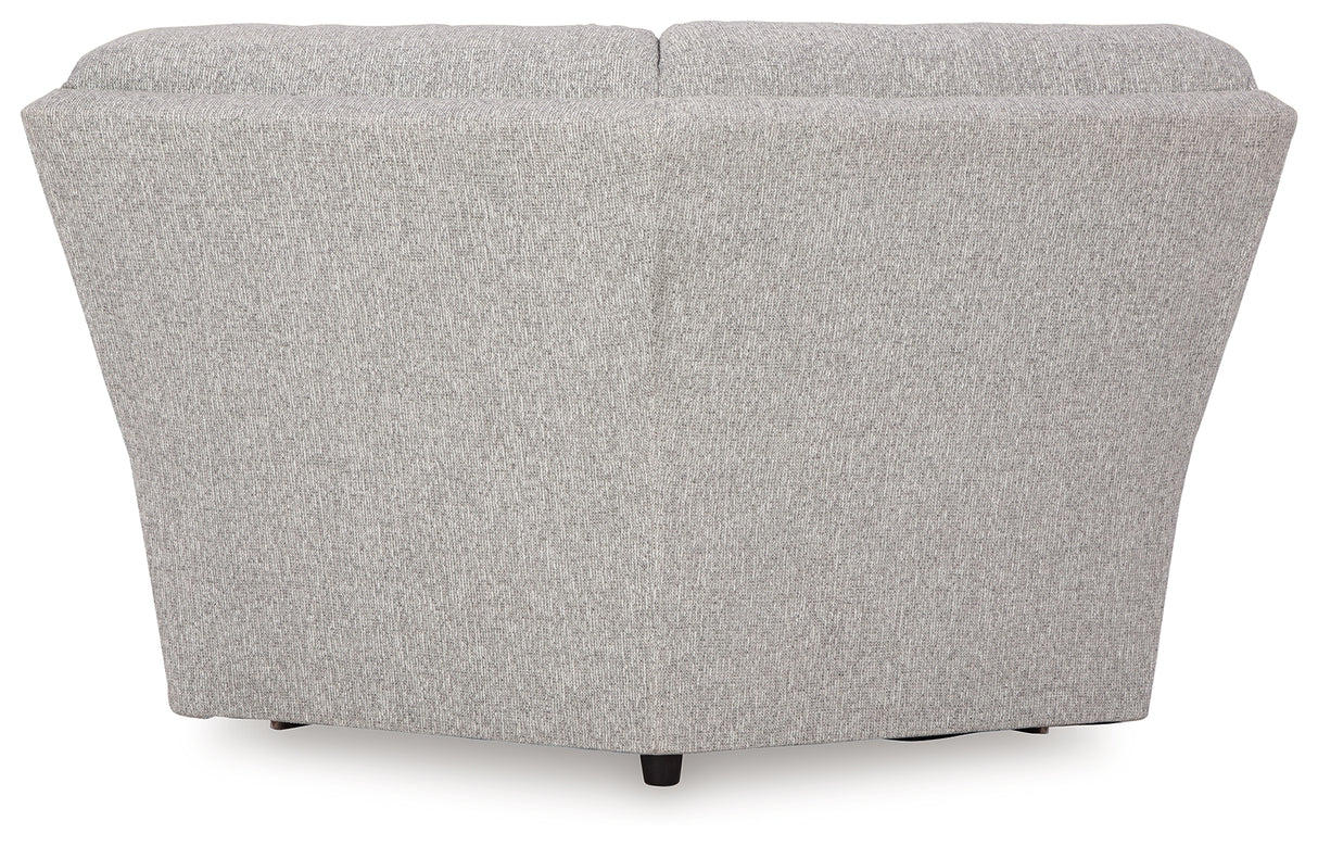 Acklen Place Pewter 6-Piece Power Reclining Sectional and Power Recliner from Ashley - Luna Furniture