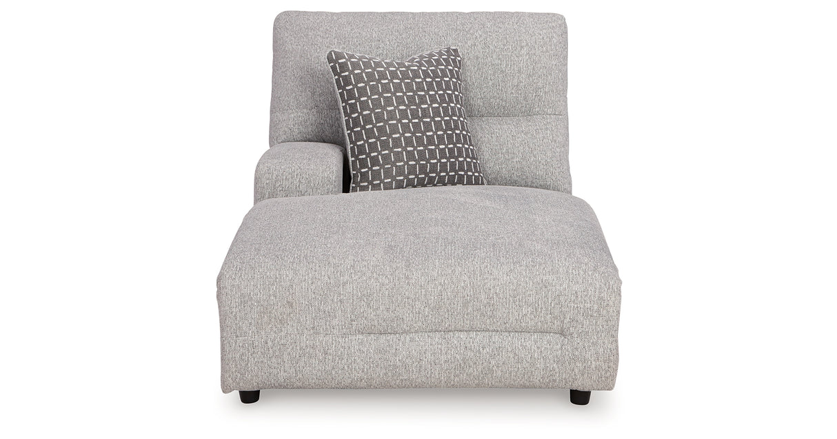 Acklen Place Alloy Left-Arm Facing Power Press Back Chaise from Ashley - Luna Furniture