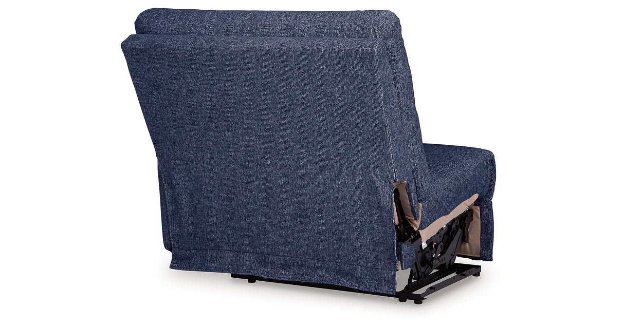 Acklen Place Navy Right-Arm Facing Power Recliner from Ashley - Luna Furniture