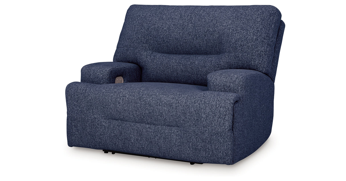 Acklen Place Navy Oversized Power Recliner from Ashley - Luna Furniture