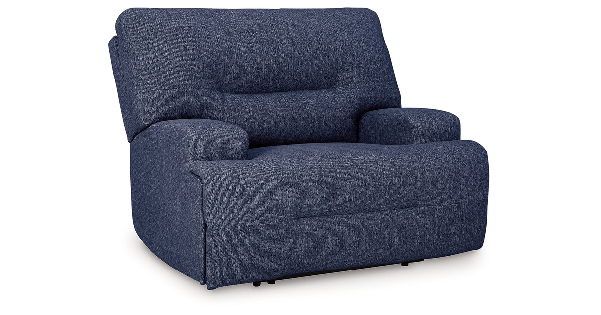 Acklen Place Navy Oversized Power Recliner from Ashley - Luna Furniture