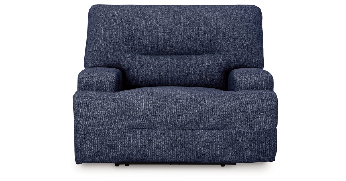 Acklen Place Navy Oversized Power Recliner from Ashley - Luna Furniture