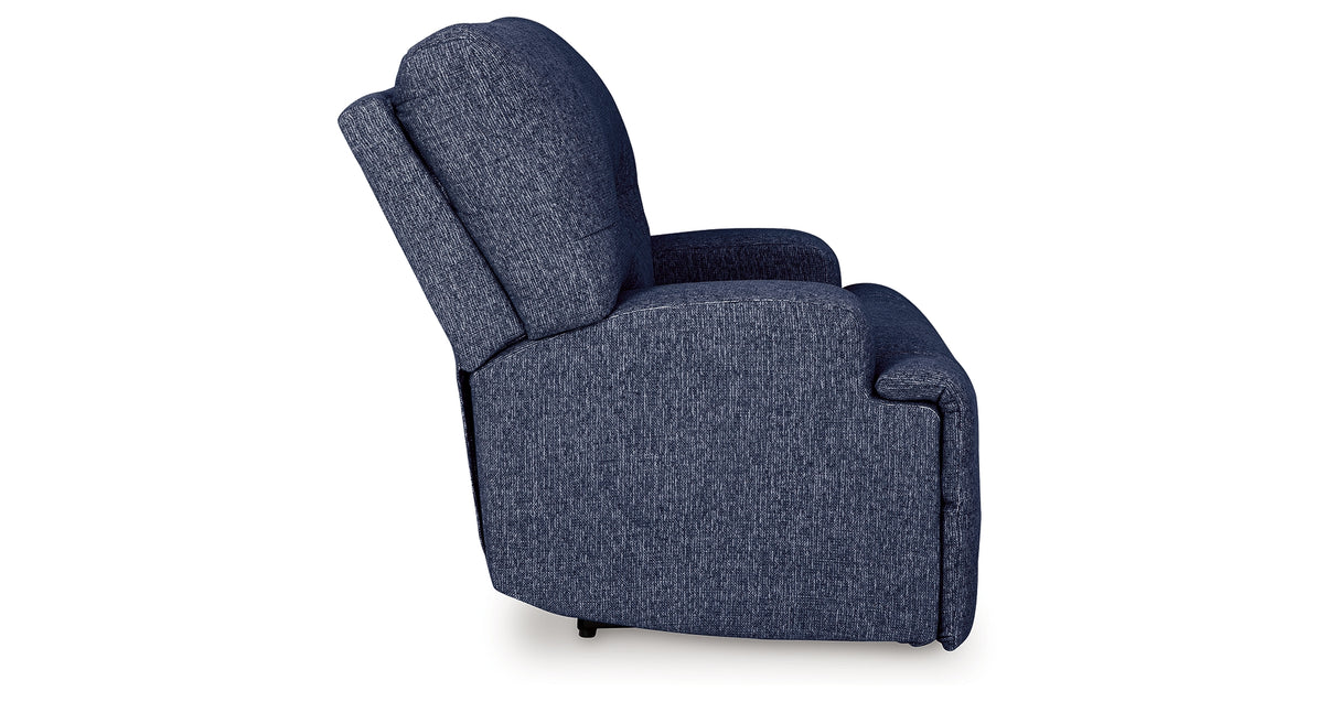 Acklen Place Navy Oversized Power Recliner from Ashley - Luna Furniture