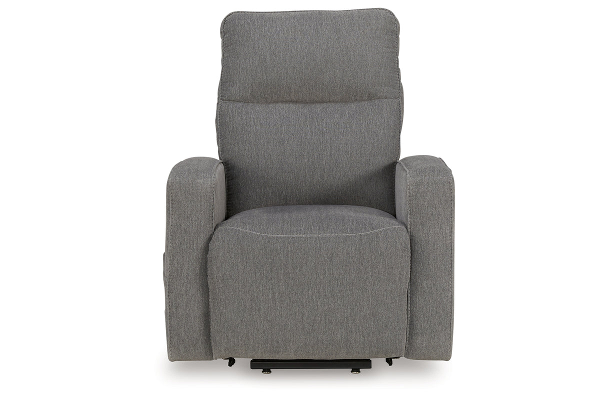 Starganza Gray Power Lift Recliner from Ashley - Luna Furniture