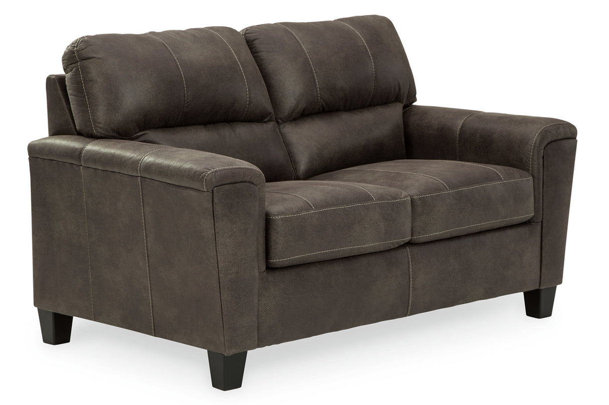 Navi Smoke Sofa, Loveseat and Recliner from Ashley Furniture - Luna Furniture