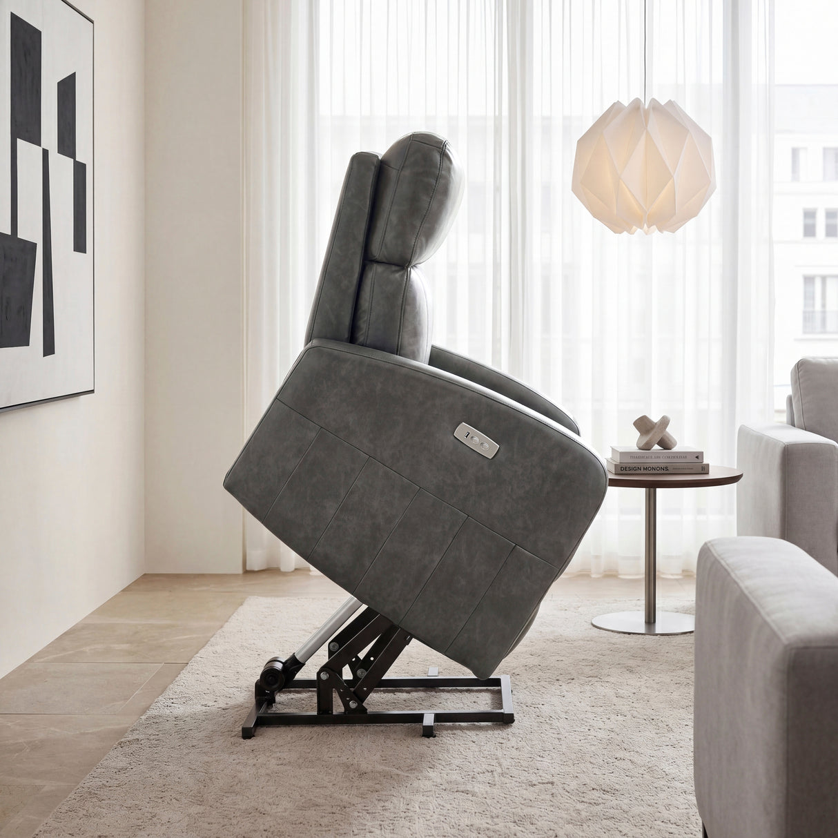 9424GY-1LT Power Lift Chair from Homelegance - Luna Furniture