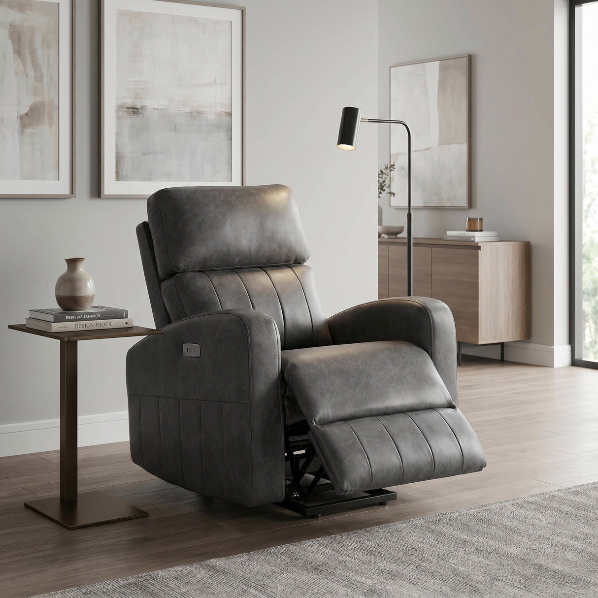 9424GY-1LT Power Lift Chair from Homelegance - Luna Furniture