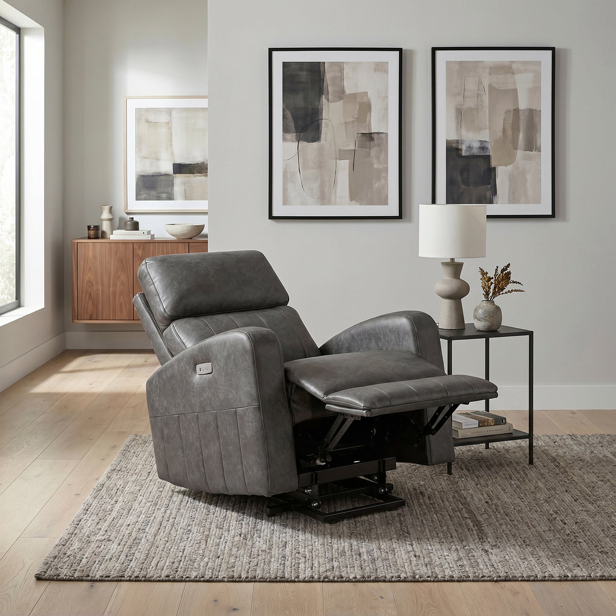 9424GY-1LT Power Lift Chair from Homelegance - Luna Furniture