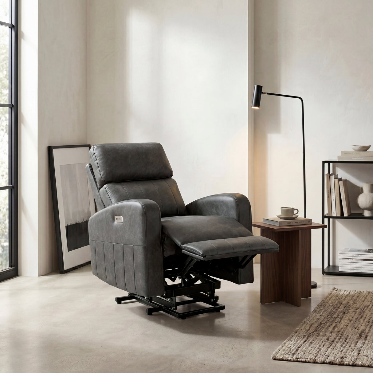 9424GY-1LT Power Lift Chair from Homelegance - Luna Furniture