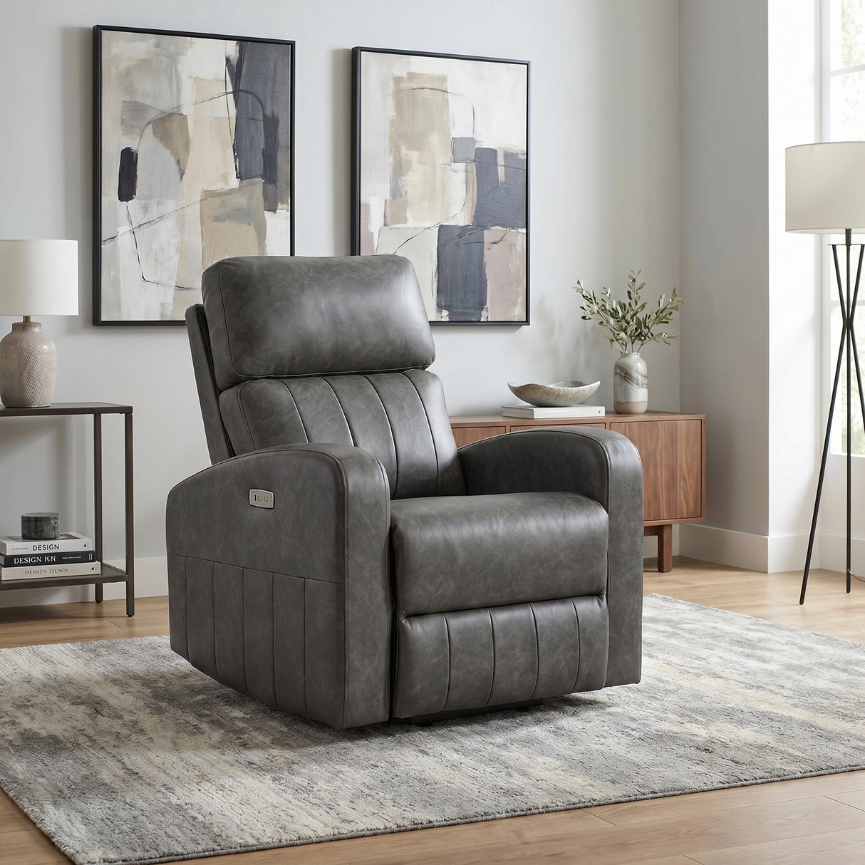 9424GY-1LT Power Lift Chair from Homelegance - Luna Furniture