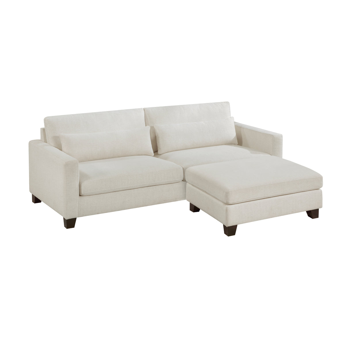 Zeke Ivory Ottoman from Homelegance - Luna Furniture