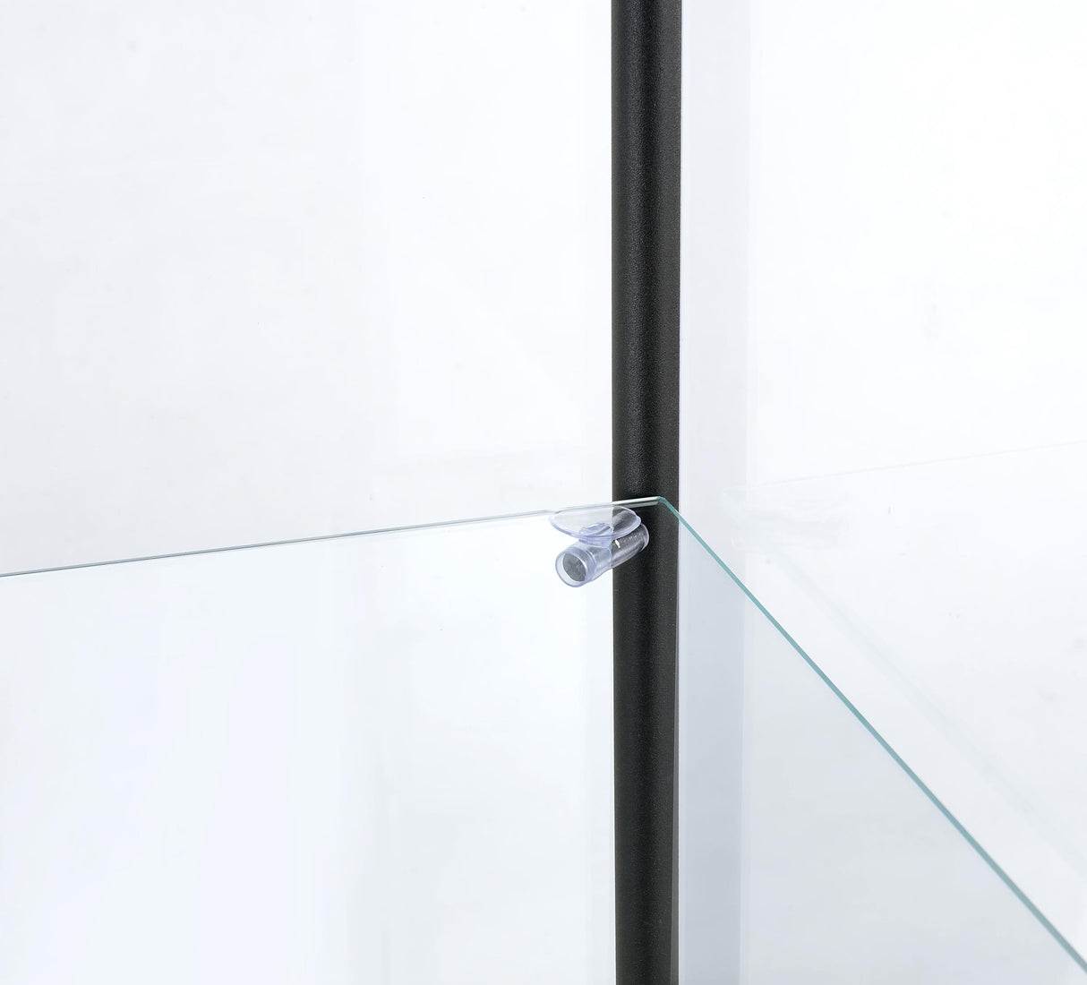Bellatrix Mango 3-Shelf Clear Glass Curio Cabinet from Coaster - Luna Furniture