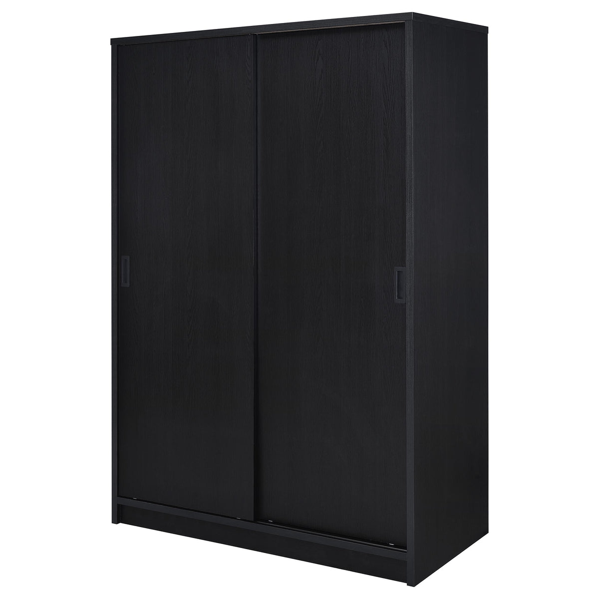 Noble Black 2-door Bedroom Wardrobe Storage Cabinet Armoire from Coaster - Luna Furniture