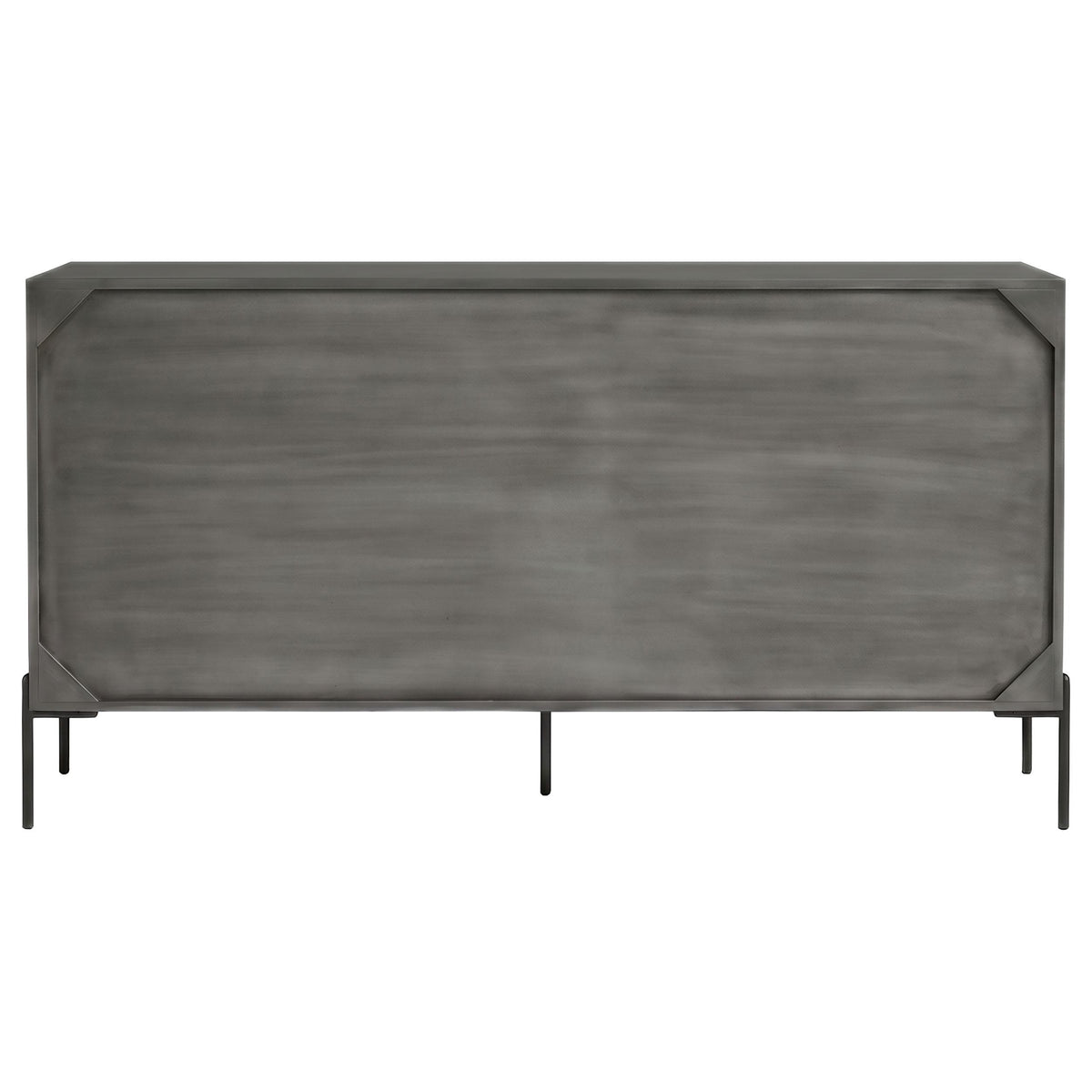 Krause Grey 3-door Bone Inlay Accent Cabinet and Black from Coaster - Luna Furniture