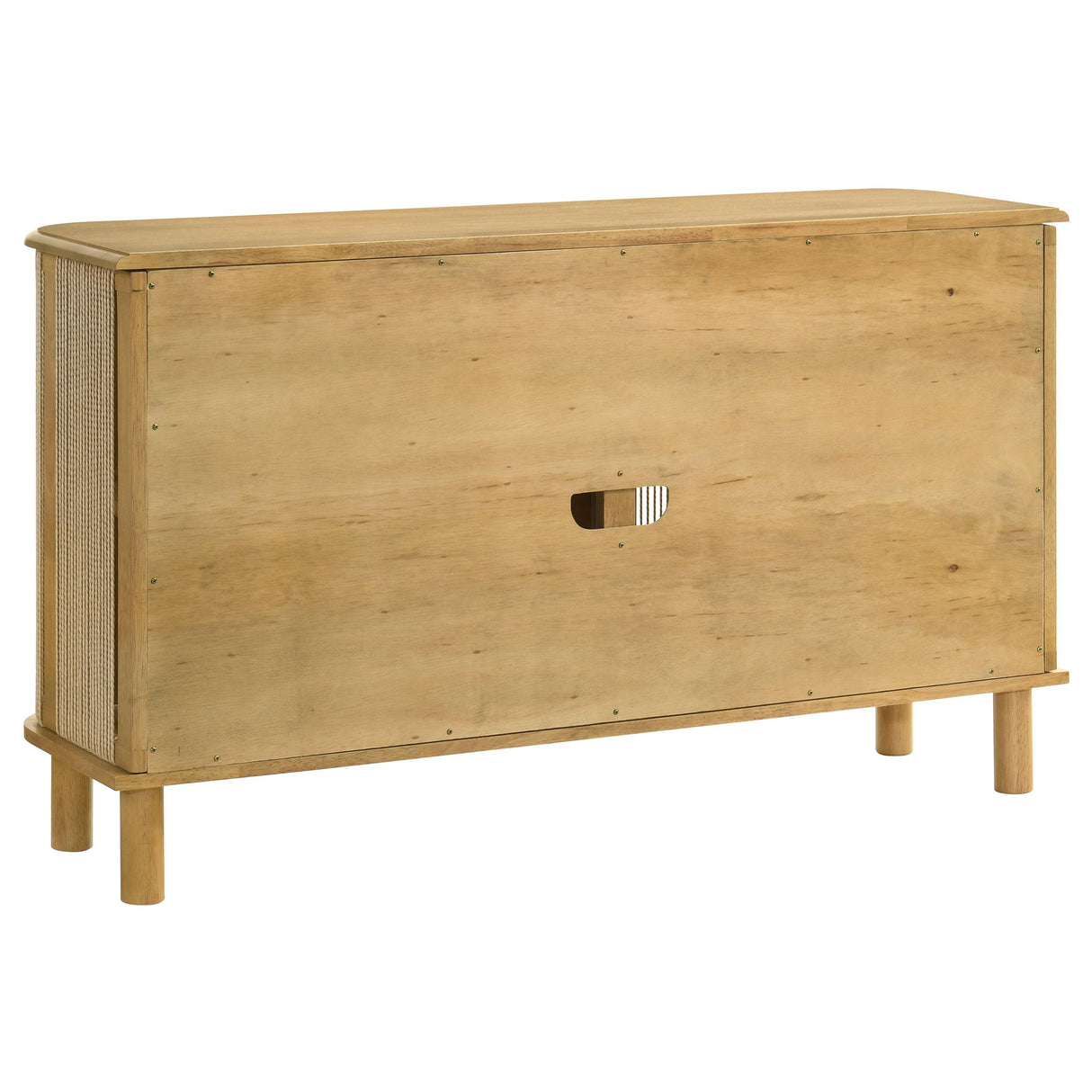 Ervine Natural 3-Door Rope Panel Sideboard Accent Storage Cabinet from Coaster - Luna Furniture