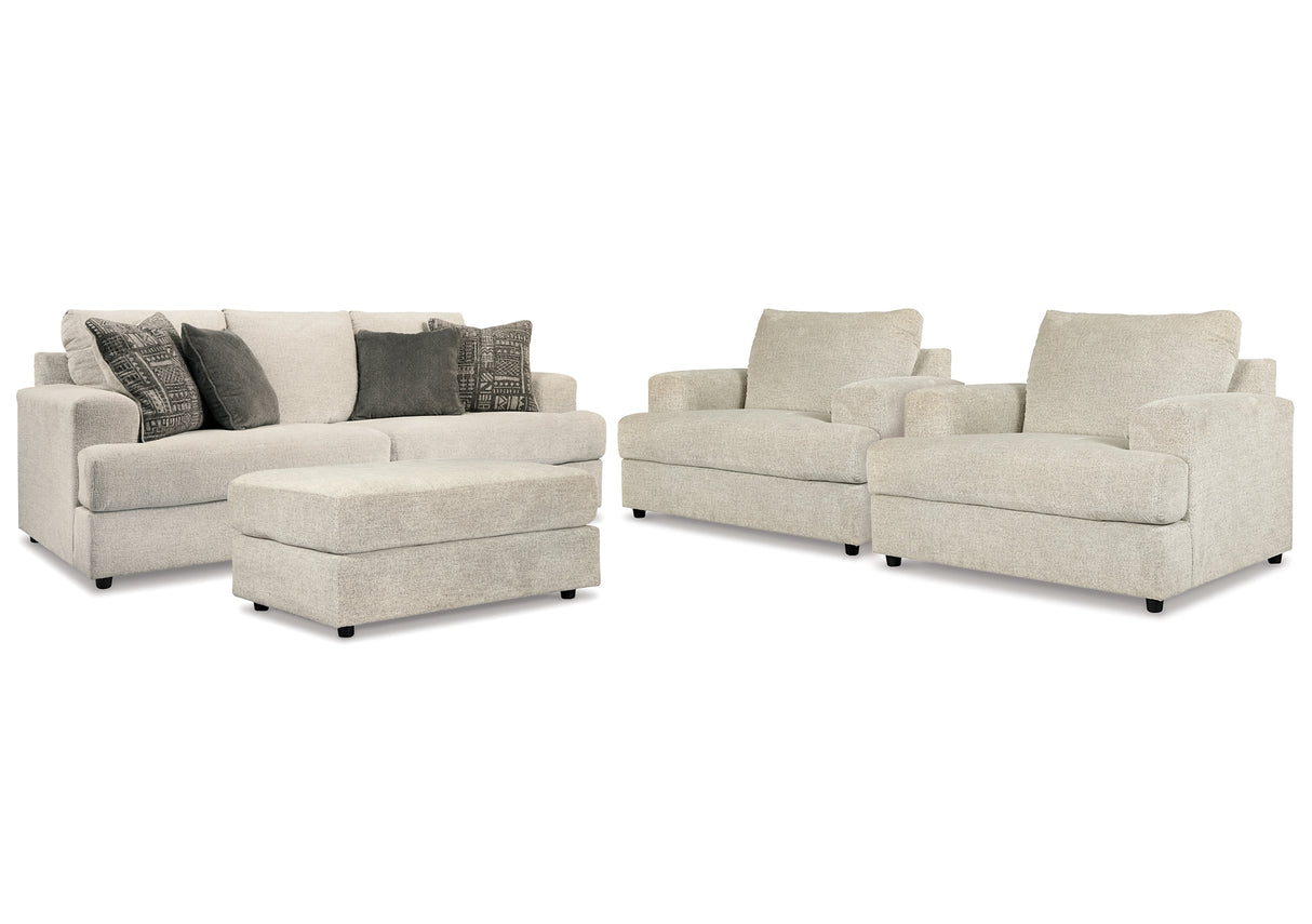 Soletren Stone Sofa, 2 Chairs, and Ottoman from Ashley Furniture - Luna Furniture