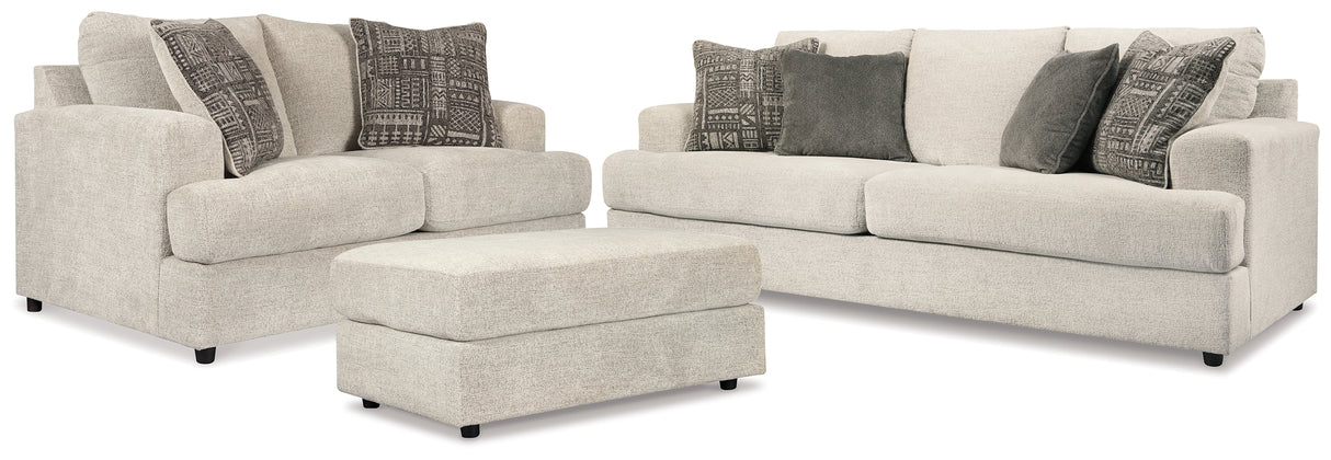 Soletren Stone Sofa, Chair, and Ottoman from Ashley - Luna Furniture