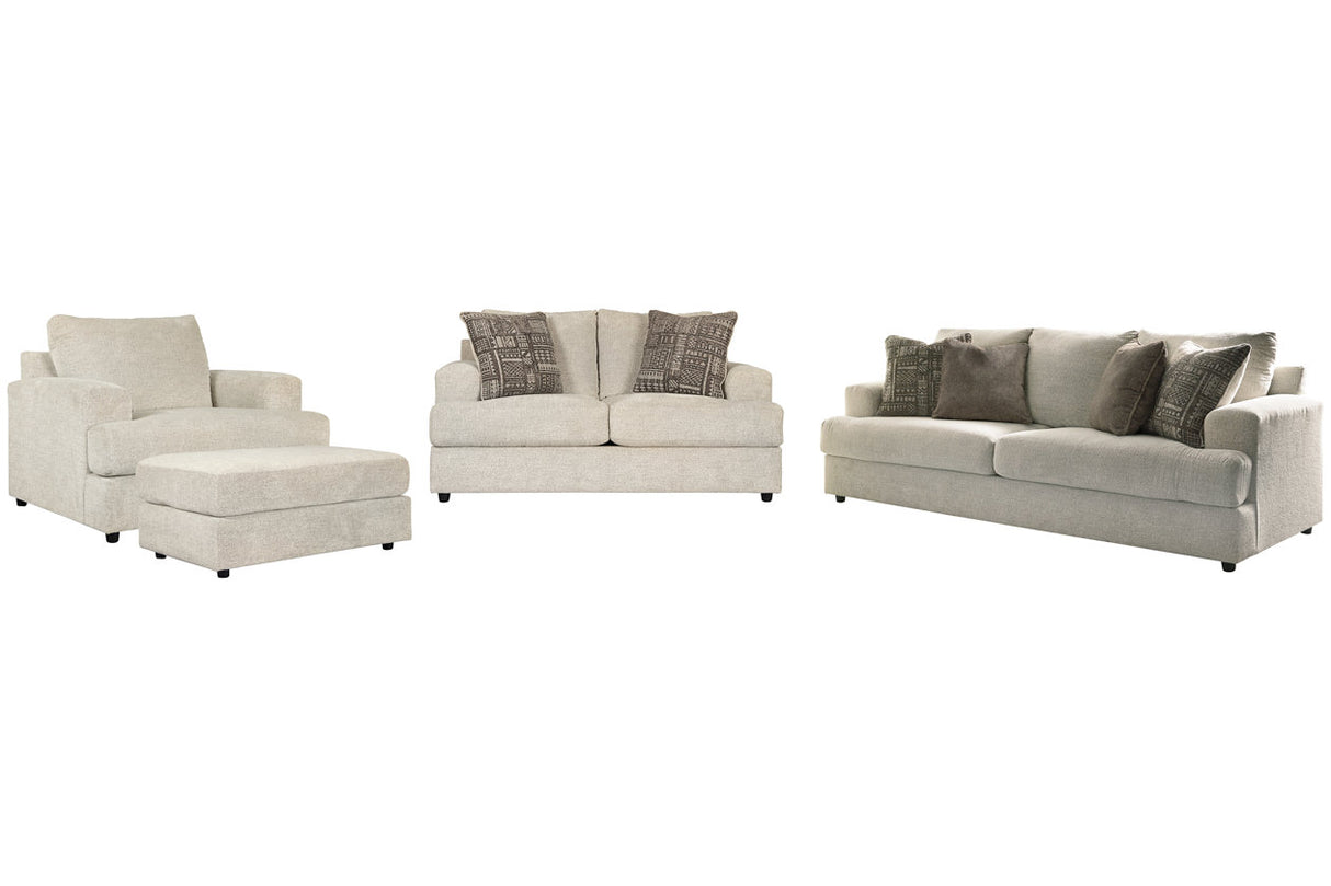 Soletren Stone Sofa, Loveseat, Oversized Chair and Ottoman from Ashley Furniture - Luna Furniture