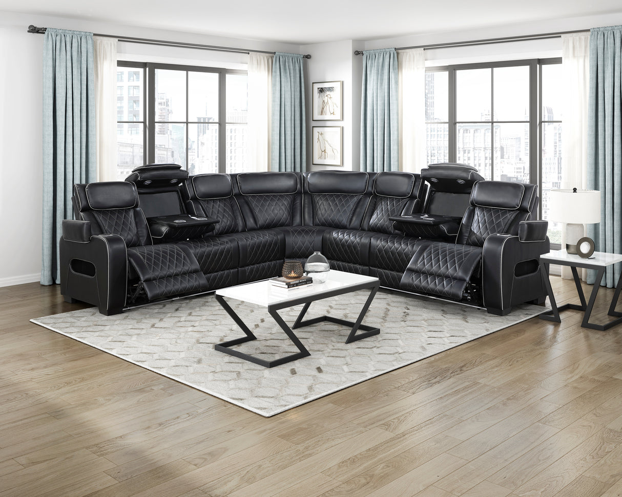 9516BLKS*33L3RPWH from Homelegance - Luna Furniture