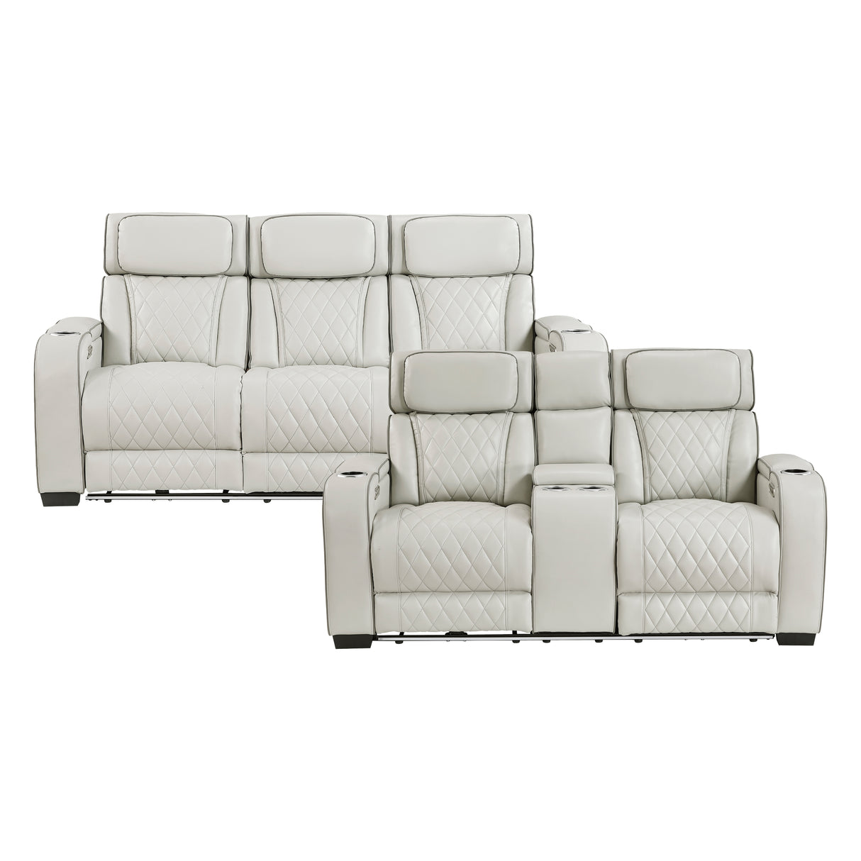 9516BRWS*33L3RPWH from Homelegance - Luna Furniture