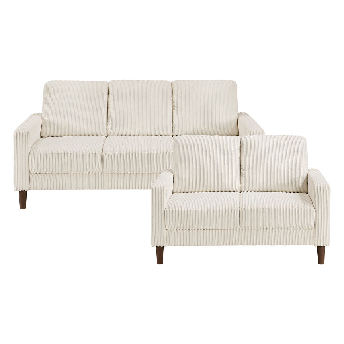9520BEG*2 2pc Set: Sofa, Love from Homelegance - Luna Furniture