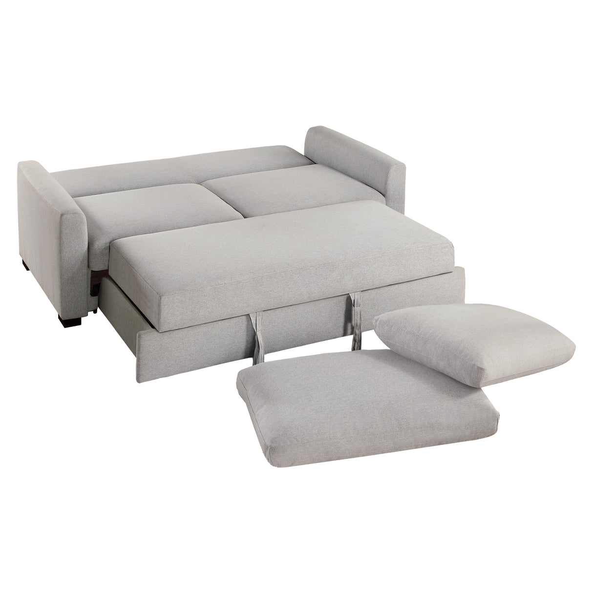 Price Gray Convertible Studio Sofa with Pull-out Bed from Homelegance - Luna Furniture