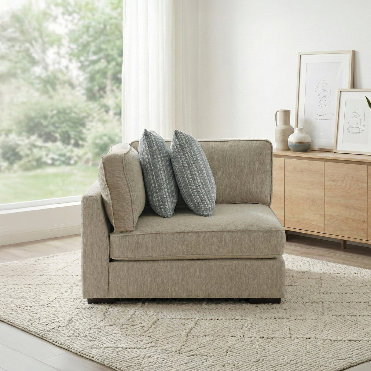 9535PT-CR (3/4)Corner Seat from Homelegance - Luna Furniture