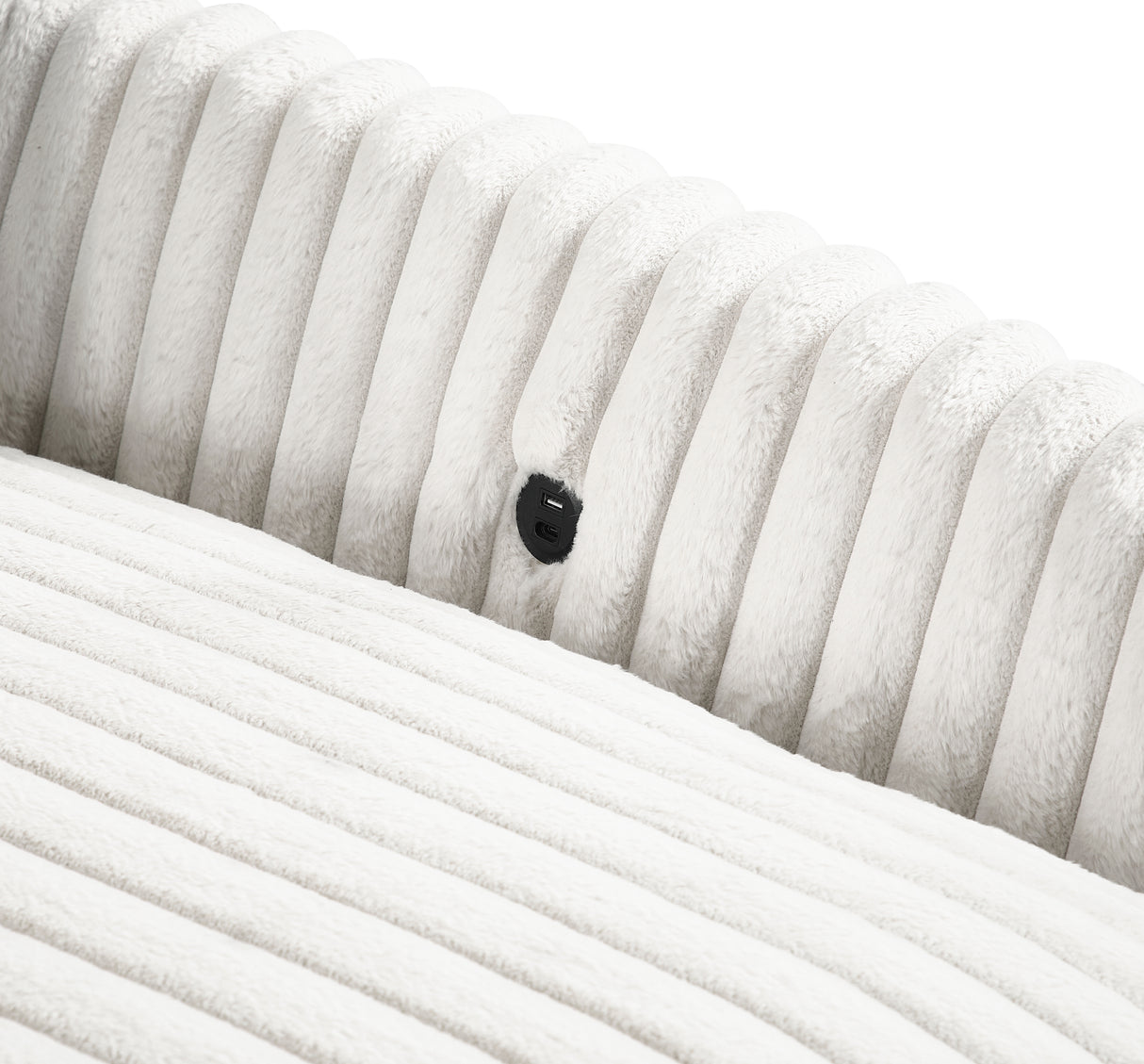 Tomball Beige Oversized Chaise Lounge from Homelegance - Luna Furniture