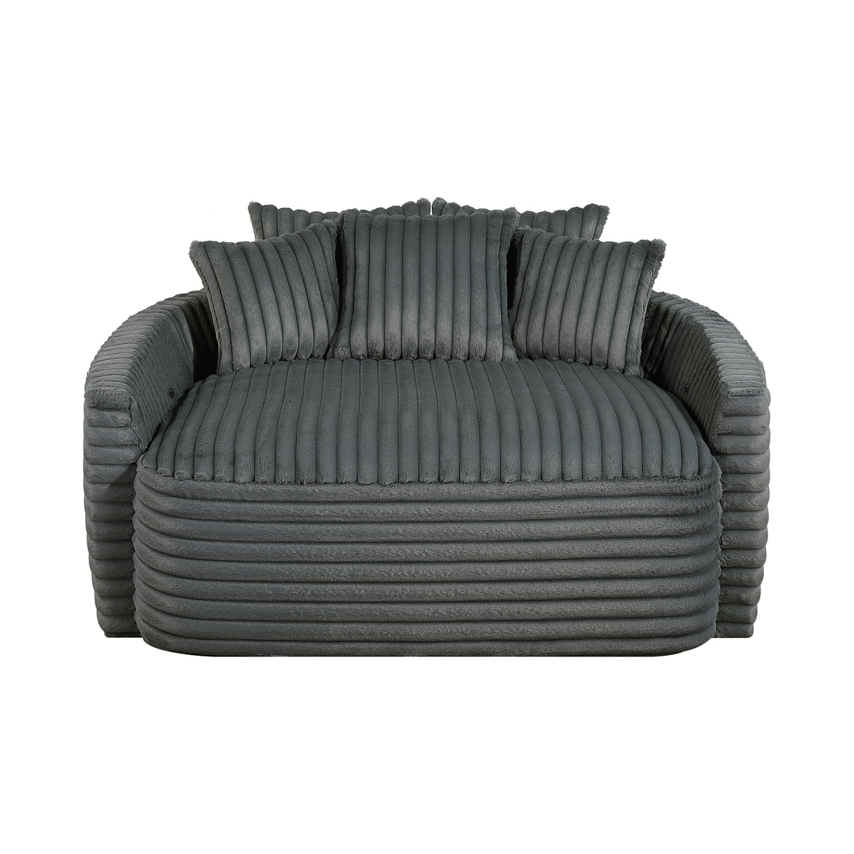Tomball Dark Gray Oversized Chaise Lounge from Homelegance - Luna Furniture